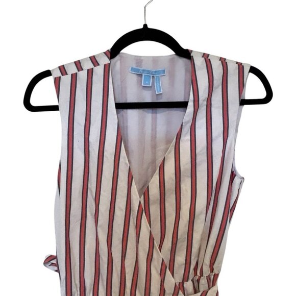 Draper James Stripe Faux Wrap Tank Dress Size 4 - Picture 6 of 10